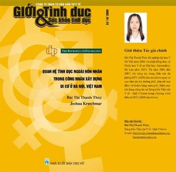 Quan hệ tình dục ngoài hôn nhân trong công nhân xây dựng di cư ở Hà Nội, Việt Nam, Số 19, 2010