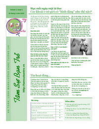  News letter – sản phẩm mới của Tâm sự bạn trẻ   