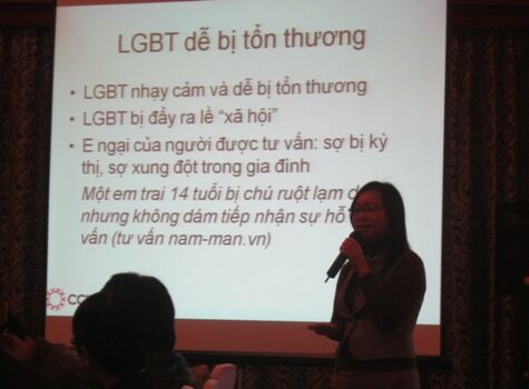 Nhà tư vấn phải thực sự có niềm tin vào LGBT thì mới có thể tư vấn tốt được