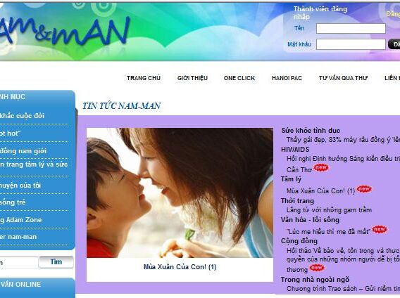 Dự án Can thiệp trên internet về sức khỏe tình dục cho MSM