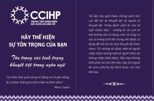Tôn trọng các tình trạng khuyết tật trong ngôn ngữ
