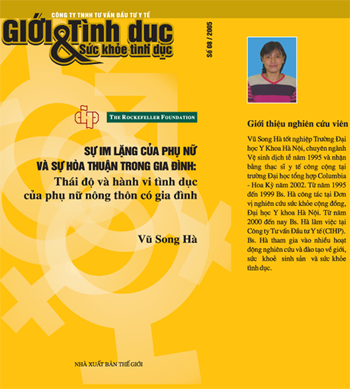 Sự im lặng của phụ nữ và sự hoà thuận trong gia đình: Thái độ và hành vi tình dục của phụ nữ nông thôn có gia đình, số 8, 2005