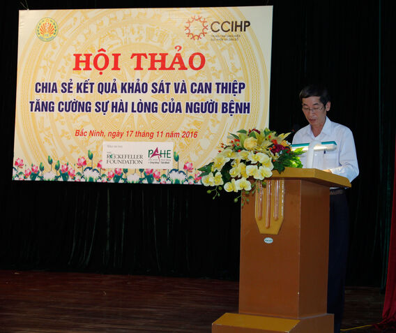 Chia sẻ kết quả khảo sát và can thiệp tăng cường sự hài lòng của người bệnh trong chăm sóc y tế