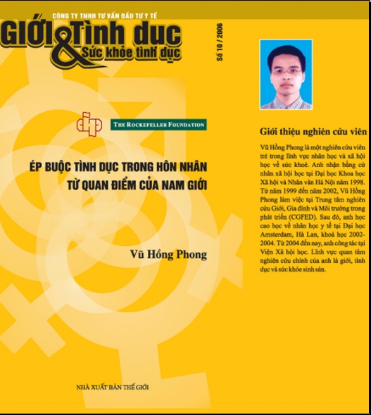 Ép buộc tình dục trong hôn nhân từ quan điểm của nam giới, số 10, năm 2005