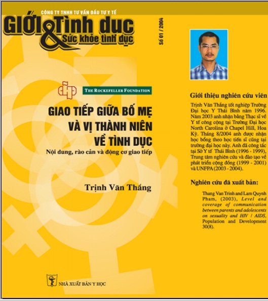 Giao tiếp giữa bố mẹ và vị thành niên về tình dục: Nội dung, rào cản và động cơ giao tiếp, số 1, năm 2004