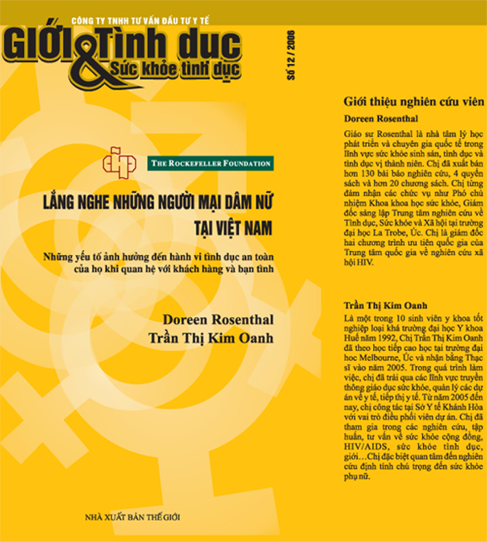 Lắng nghe những người mại dâm nữ tại Việt Nam, số 12, năm 2006