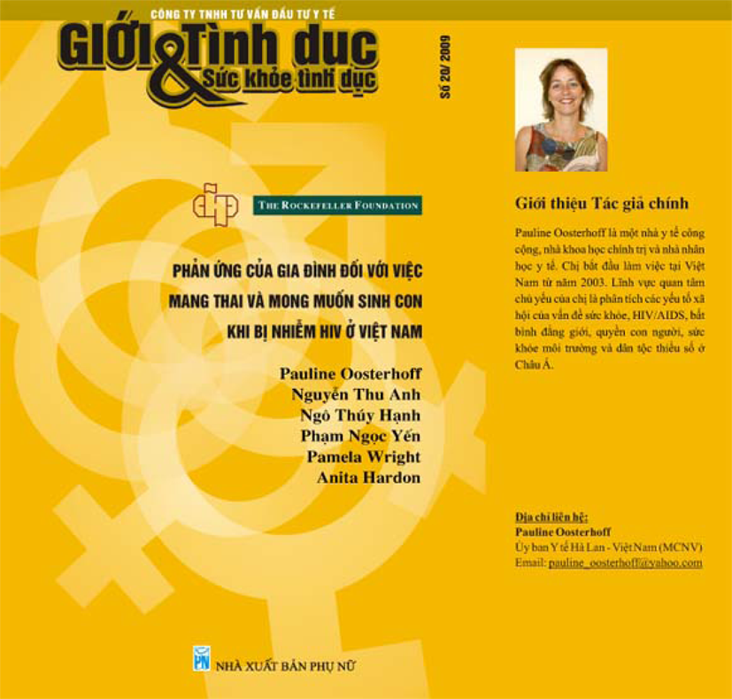 Phản ứng của gia đình đối với việc mang thai và mong muốn sinh con khi bị nhiễm HIV ở Việt Nam, số 20, năm 2010