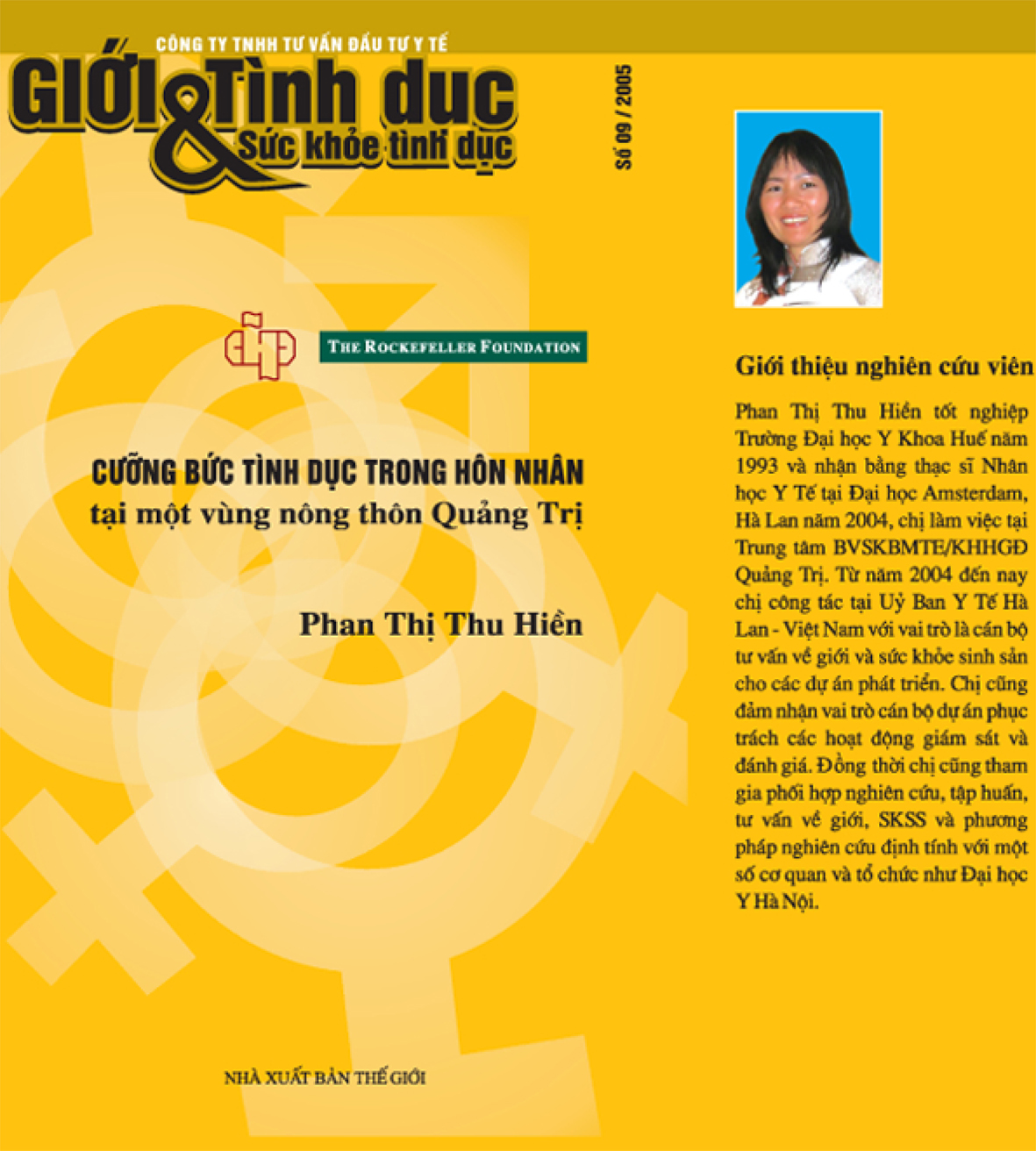Cưỡng bức tình dục trong hôn nhân tại một vùng nông thôn Quảng Trị, số 9, 2005