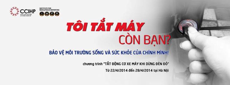 Chương trình truyền thông: Tắt đông cơ xe máy khi dừng đèn đỏ
