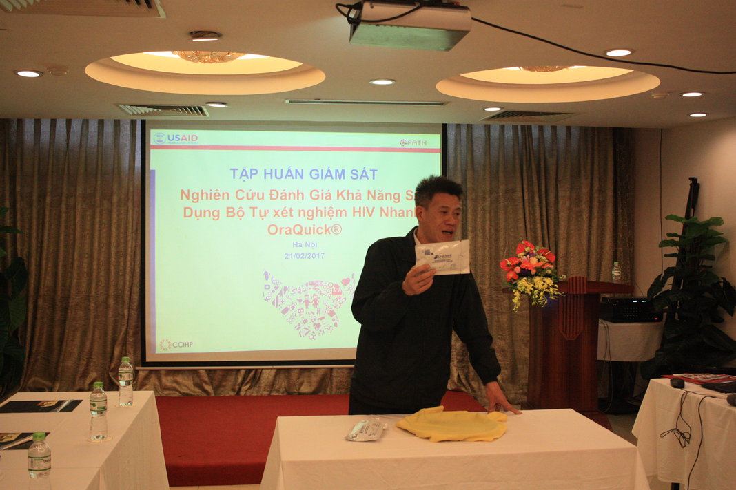 Nghiên cứu đánh giá khả năng tự sử dụng test HIV nhanh bằng sinh phẩm Oraquick