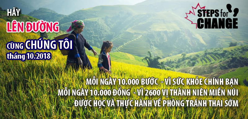 Đồng hành của CCIHP trong hoạt động Steps for Change 
