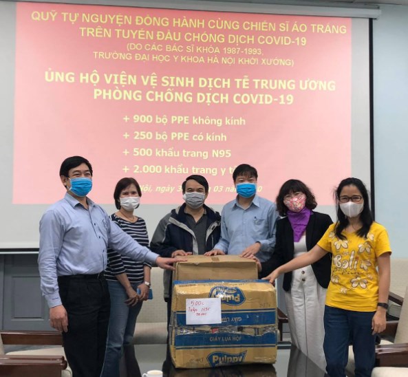 “Đồng hành cùng chiến sĩ áo trắng trên tuyến đầu chống dịch covid 19”