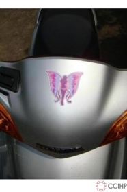 Hình ảnh logo trên xe máy trong các hoạt động từ thiện
