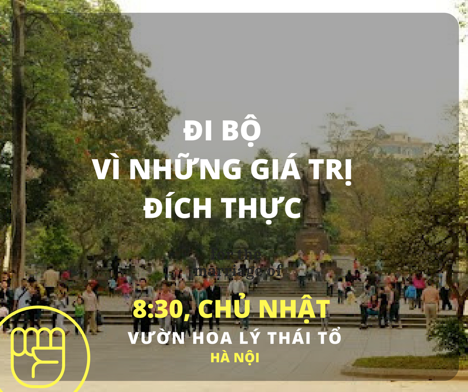 Đi bộ vì những giá trị đích thực của phụ nữ - Một "women's march" tại Hà Nội